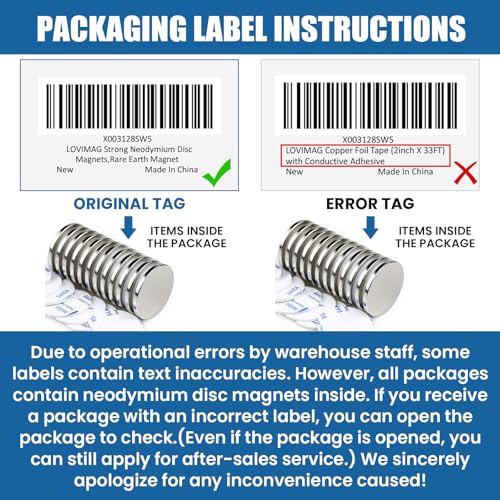 image for LOVIMAG Strong Neodymium Disc Magnets, Rare Earth Magnet with Double-S
