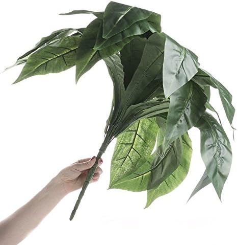 Miniatura 3 de Factory Direct Craft Paquete de 2 arbustos artificiales de hojas de Ti hawaianas, plantas tropicales para decoración del hogar, arreglos florales y