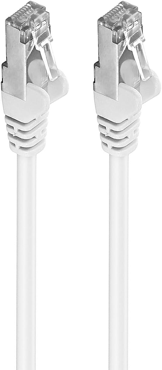 Detailaufnahme des RJ45-Steckers mit Schutzmechanismus gegen Abbrechen der Haltenase.