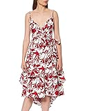  Amazon-Marke: TRUTH & FABLE Damen Midi-Wickelkleid aus Baumwolle, Mehrfarbig, 38, Label:M