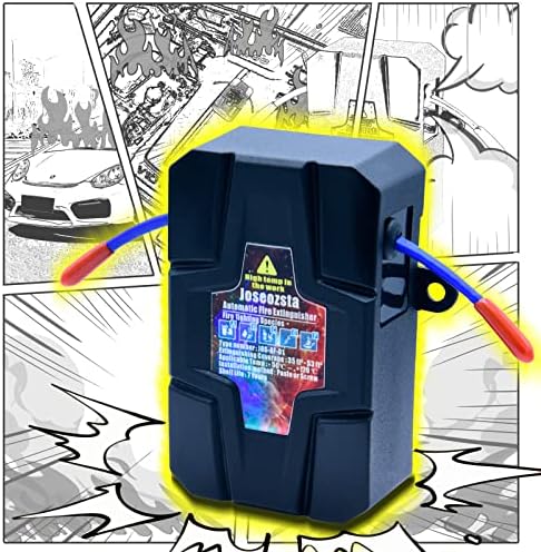 JOSEOZSTA Automatic Fire Extinguisher-Car Fire Extinguisher-Easy to install-Extinguishes A/B/C/E/F types of fires-Small Fire Suppressor for SUV,VAN,TRUCK,RV (1 Pack)