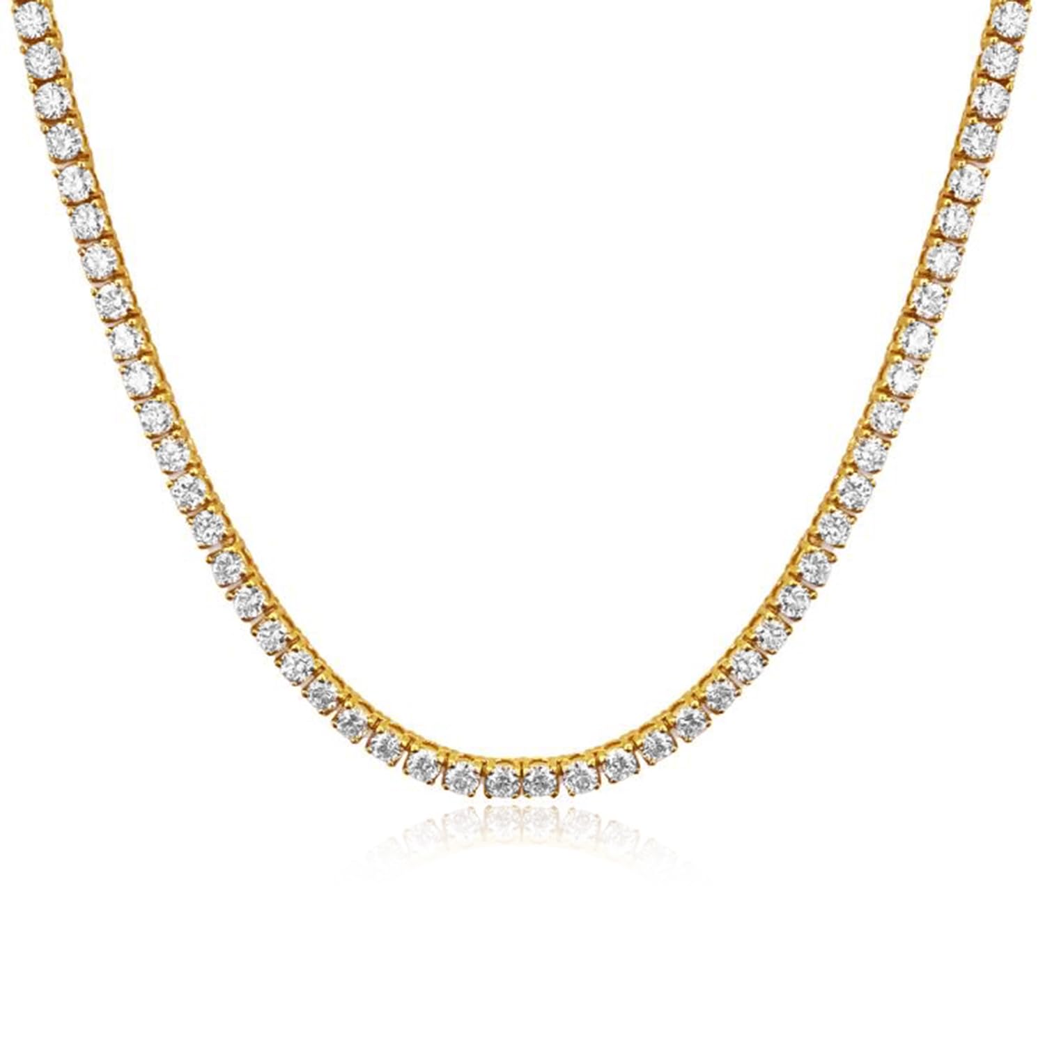 peora Crystals Studded Tennis Necklace Chain Fashion Jewellery for Women & Girls-picture-47