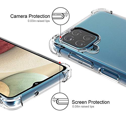 Image of COVERBLACK Rubber Back Cover for Samsung Galaxy F 12 - SM-F127G - Transparent
