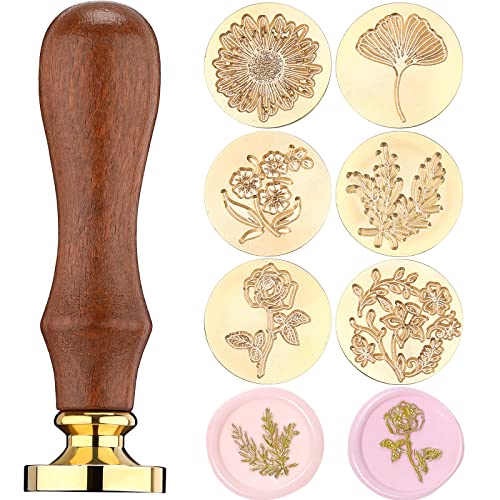 10 Best Wax Seal Stamp Sets That Add Class to Your Letters 8 Chrisfall 6 Pcs Floral Wax Seal Stamp Set