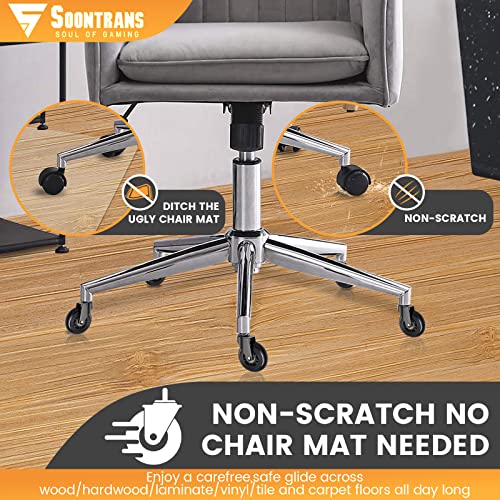 Image of Soontrans Office Chair Wheels,Set of 5,Rollerblade Wheels Replacement for Office Gaming Chairs Caster Wheels for Carpet,Wood Floors,Heavy Duty Computer Chair Wheels,NOT Compatible for IKEA