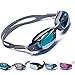 Aguaphile Mirrored Swim Goggles Soft and Comfortable - Anti-Fog UV Protection, Best Tinted Swimming Goggles with Case - Compare to Speedo, Aqua Sphere, or Ispeed - Adult Men or Women, Premium Quality