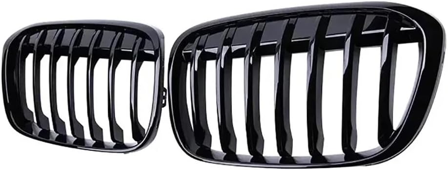 For BMW X1 F48 F49 Glossy Black Grille Car Front Kidney Grill Grilles Racing Grills Single Line Grille 2016-2019 Accessories