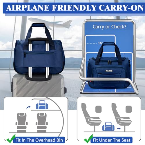 Underseat Carry On luggage Bag Airplanes Personal Item Bag, Weekender Overnight Gym Tote Bag Travel Duffel Bags For Men Women4