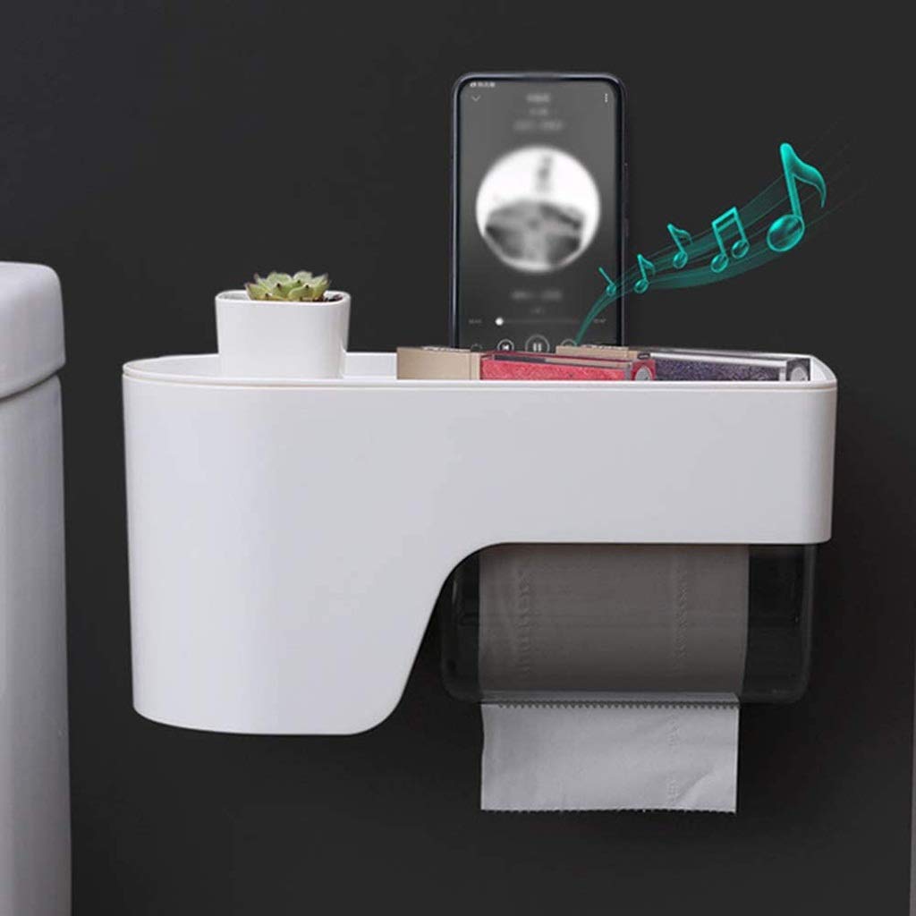 XYNSNDB Portarrollos de Papel higiénico, instalación de perforación, portarrollos de Papel higiénico Impermeable, Almacenamiento para baño, Cocina, Sala de Estar