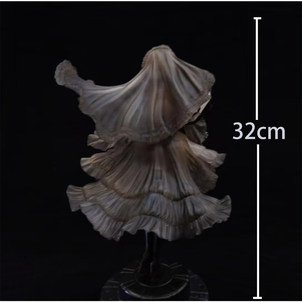 Zhongkaihua Automata 2B Figura d'Azione con Testa Intercambiabile e Spada Rimovibile Statua 32cm Yorha 2B Figura in Abito da Sposa Nero Edizione PVC Ornamenti