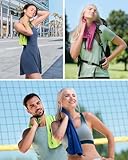 Fit-Flip Kühlendes Handtuch - Ice Cooling Towel und mikrofaser Kühltuch – kühlende Handtücher für Nacken und Hals - Airflip cool Towel für Fitness und Sport - Kühlhandtuch (grau, 100x30cm)