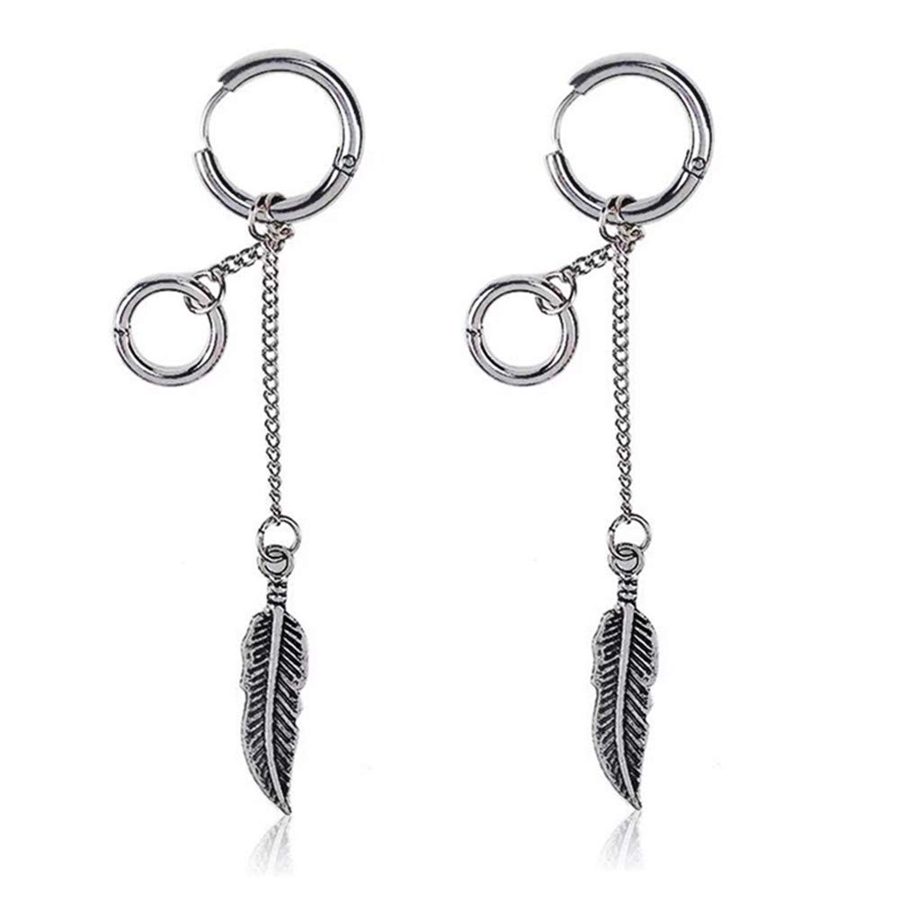 Unisex Stud Earrings 1 Pair with 1 Nice Jewelry Box