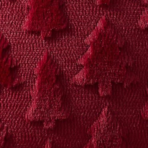 DFXSZ Christmas Tree Pillow Covers 18x18 Set of 2 Wine Red Holiday Decor - Image 5