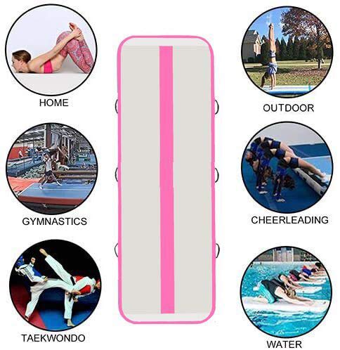 Tuxedo Sailor Inflatable Gymnastics Tumbling Mat Air Tumble Track 10/13Ft 4/6In Thickness Air Floor Mat With Electric Air Pump For Gymnastics/Training/Home/Cheerleading/Water/Gym/Yoga #TOP5