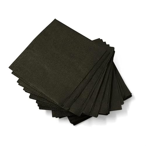 kit descartável festa com pratinho copo garfo e guardanapo para até 50 pessoas (Preto)