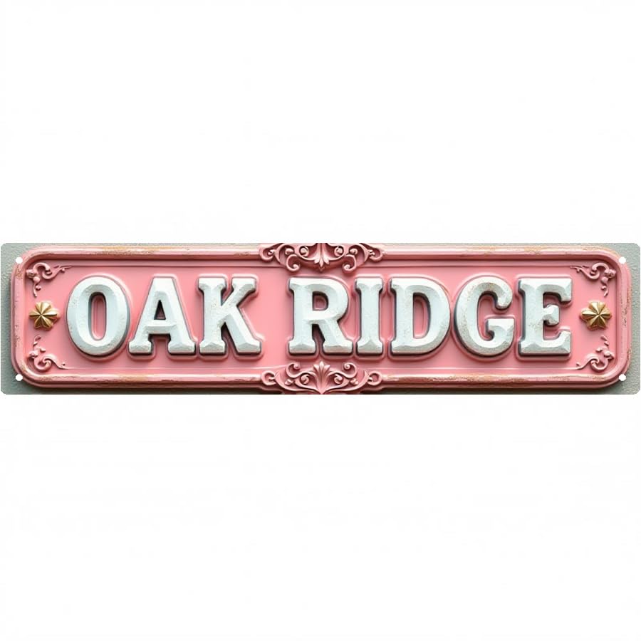 Decorative Tin Decor 16 * 4 Inches 'NASHVILLE' - Suits Bedroom, Patio, Garage - Vintage Room Sign,...
