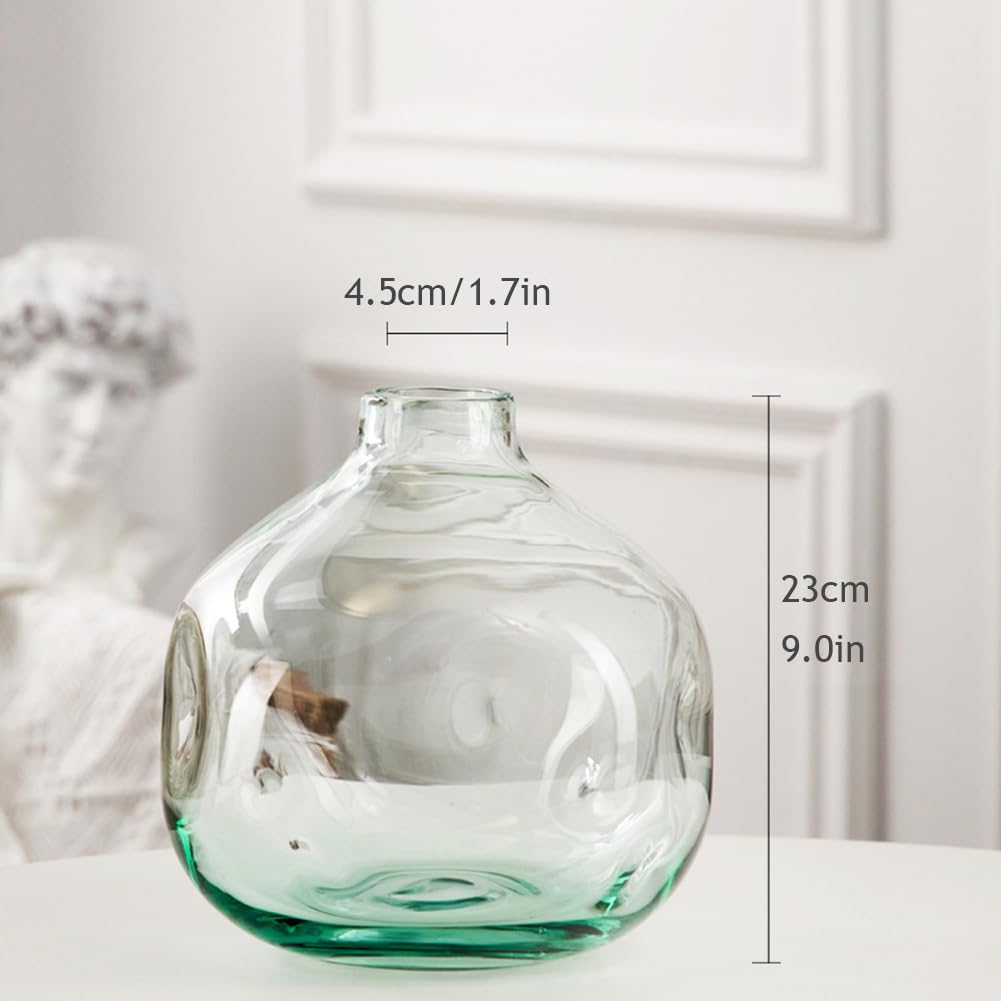 Vasi Trasparenti per centrotavola, Vaso Grande vasi di Fiori in Vetro per Bouquet, vasi in Vetro Decorazioni per la casa jarrones Moderni Decorativi,B