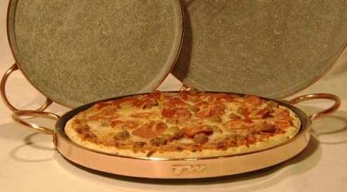 Stone Pizza Tray with Handles
