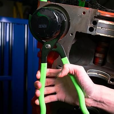 OEMTOOLS 25320 Oil Filter Wrench Pliers, Oil Filter Removal Tool for Removing 2-1/2 to 4-5/8 Filters in Tight Spaces, Slip Joint Design, Forged Steel Jaws, Non-Slip Teeth, Cushioned Handles