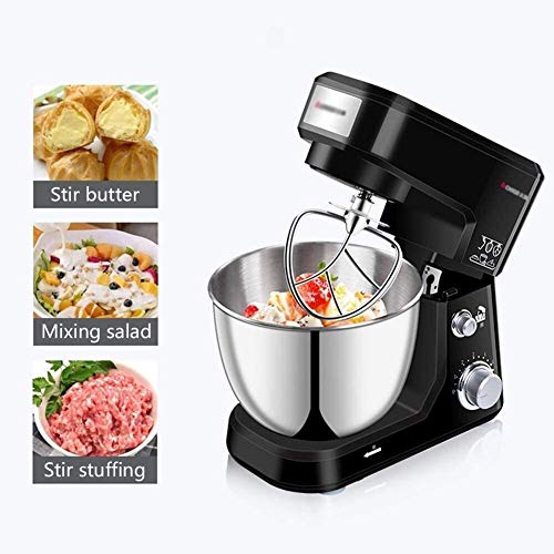 GAOTTINGSD Küchenmaschine Rührgerät Lebensmittel Küchenmaschine 4L Edelstahl-Rührschüssel 6-Gang-Kuchen-Mixer Mit… – Bild 3