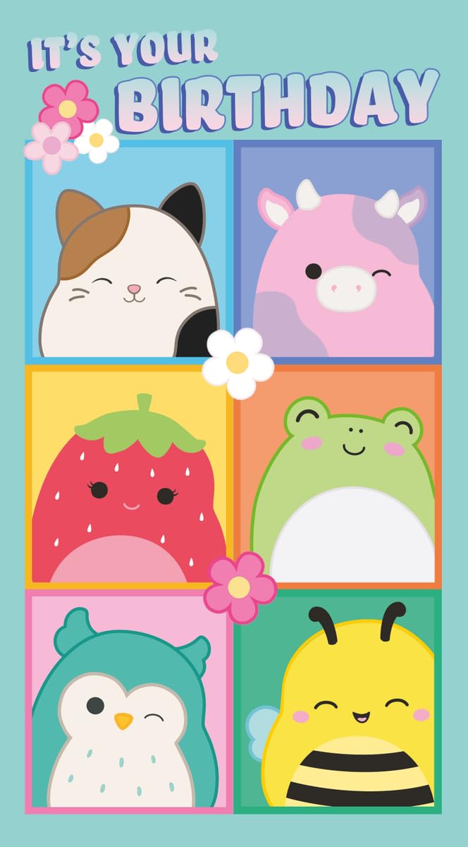 SQUISHMALLOWS BIRTHDAY CARD, ITS YOUR BIRTHDAY SQUISHMALLOW CARD