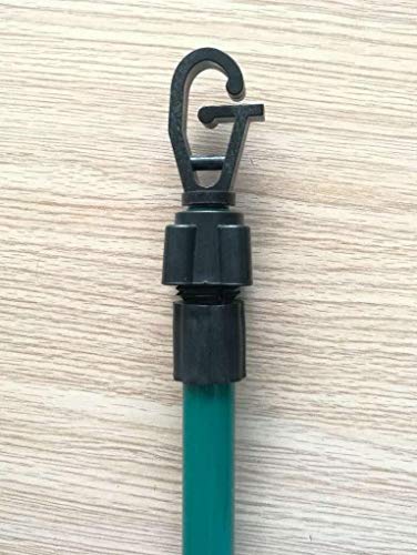 Prop Butterfly Or HD Twist Lock Garden Washing Line Metal Galvanised Outdoor Indoor Airer Rope String Cloths Laundry Support pole Extendable from 1.5 to 2.4m Telescopic strong (1pk Twist Lock)