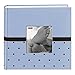 Pioneer Embroidered 200 Pocket Frame Fabric Cover Photo Album, Baby Blue