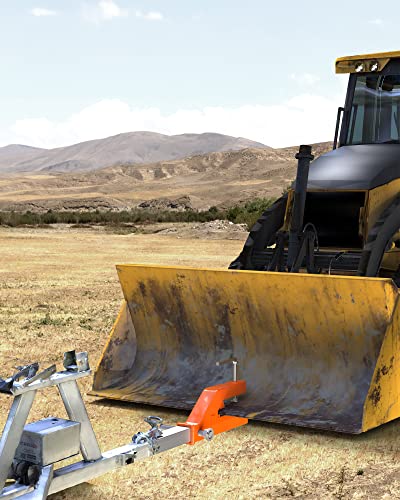 Kybolt 2" Clamp On Trailer Hitch Receiver For Tractor Bucket Ball Mount Adapter Compatible With Deere Bobcat #TOP6