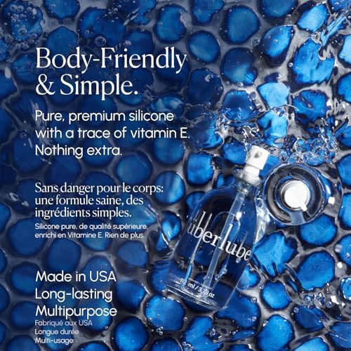 Uberlube Premium Silicone Lube (112 ml) Unscented, Long Lasting Lube, Waterproof, Ultra Smooth Performance, Personal Lubricant for Privacy & Toys, Vaginal & Anal Use, OBGYN Recommended — view 3