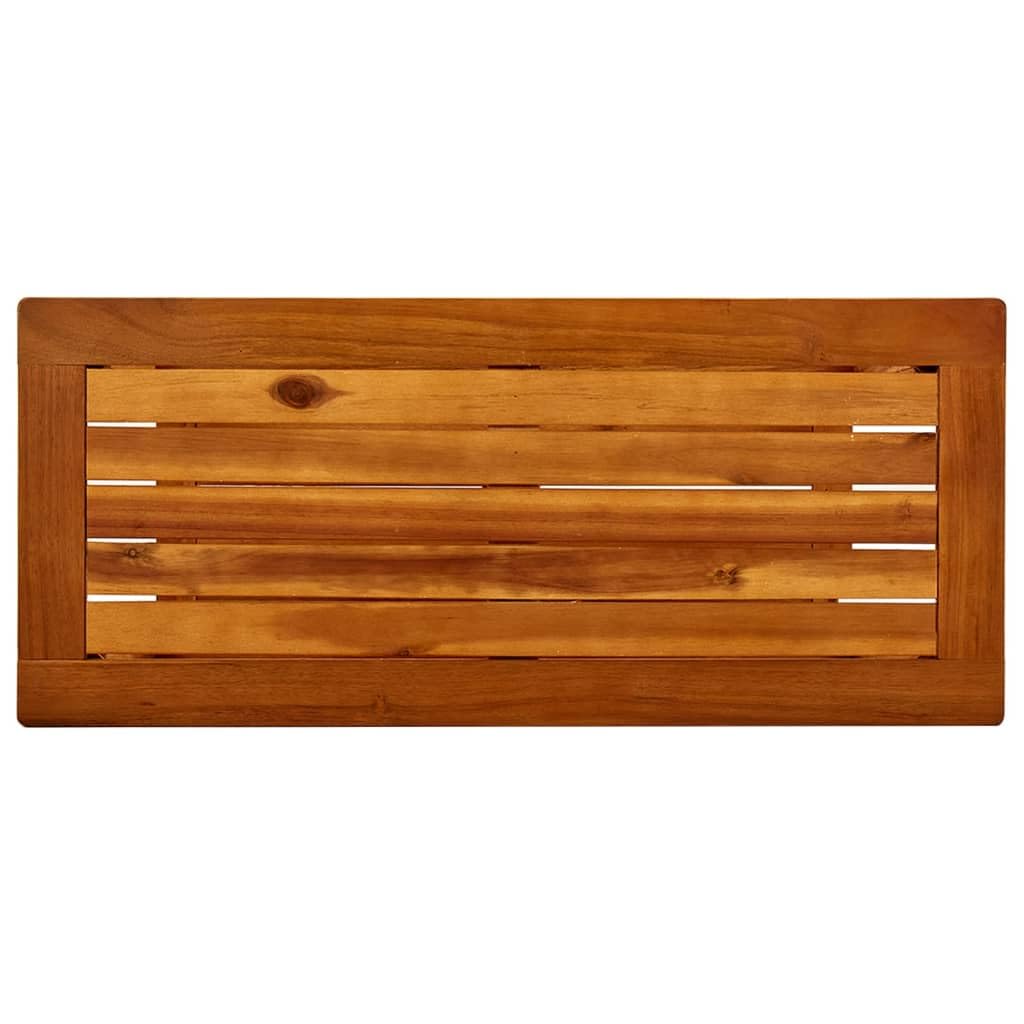 vidaXL Mesa Consola de Jardín Entrada Acento Pasillo Vestíbulo Recibidor Auxiliar Decoración Hogar Casa Escritorio 80x35x75 cm Madera Maciza de Acacia