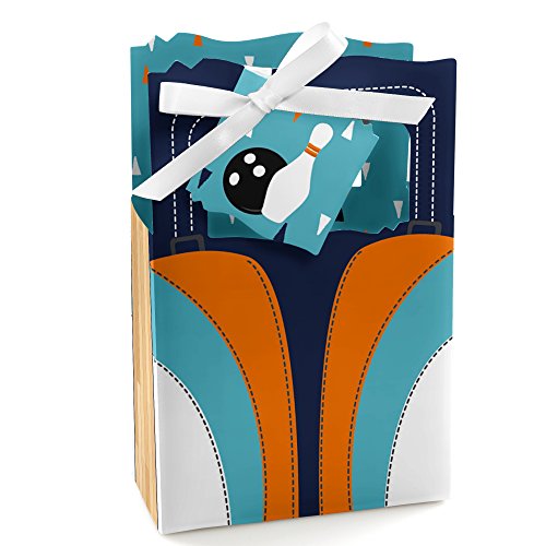Big Dot of Happiness Strike Up the Fun Bowling Birthday Party or Baby Shower Favor Boxes Set of 12