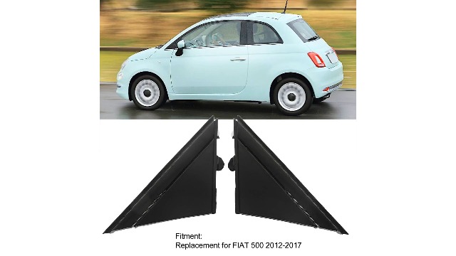 Paire De Couvercles De Bras De Rétroviseur Pour Fiat 500 - Gauche Et Droite - Compatible Cabriolet Et Abarth - ABS