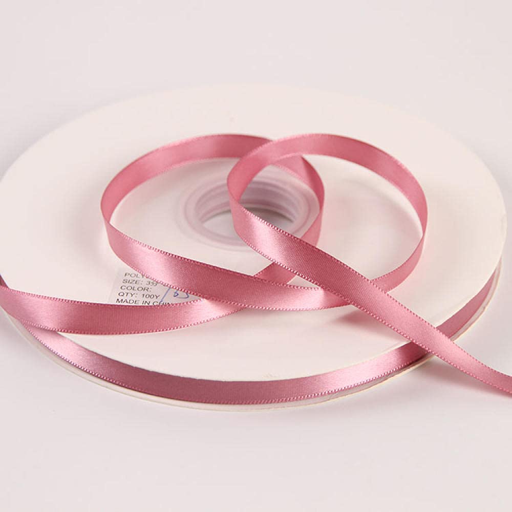 Ribbons For Gift Wrapping Ribbon For Fabric Satin Ribbons 0,6-4Cm Rose Fioletowy Wstążka Wstążka Wstążka Wstążka Prezent Prezent Wstążka Diy Handmade Bow Pływający-Szerokość 1 Cm Rose Ma 90 Metrów Dłu