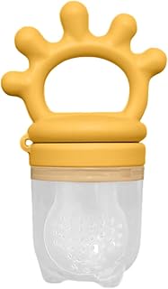 Silicone Baby Fresher Fruit Feeder - Silicone Pouches and Nipples Baby Teether Toy - Silicone Fruit Teether Newborn Fruit Teething Toy for 9+ Months Girls and Boys Avfora