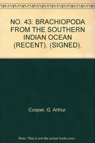 Brachiopoda from the southern Indian Ocean (recent) (Smithsonian contributions to paleobiology)