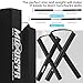 MOXIISTR Safe Foam Rubber Cord Nunchakus Karate Upgraded for Beginners Practice and Training 2 Pack (Long Black-Short Black)