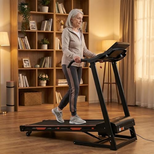 Image of 15% Auto Incline Folding Electric Treadmill, 3.25HP, 8.5 MPH Max Speed, 400LBS Heavy Duty Capacity for Home & Office