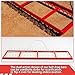 MorningRo 6'L x 1.4'W Heavy Duty Bolt Drag Mat Steel Field Surface Leveling Drag Mat with Pull Chain Lawn-Leveler Rake Steel Tool for Manual or Vehicle Assisted Pulling Parking Lots