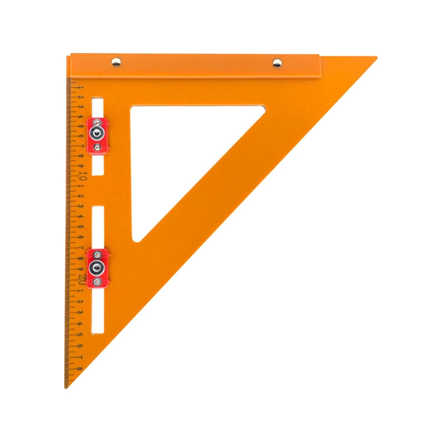 Roofing Square Carpenter, 2-in-1 Triangle Ruler Protractor, Speed Square Set, Triangle Ruler Measuring, Marking Ruler For Engineer Carpenter, Builders Joiner