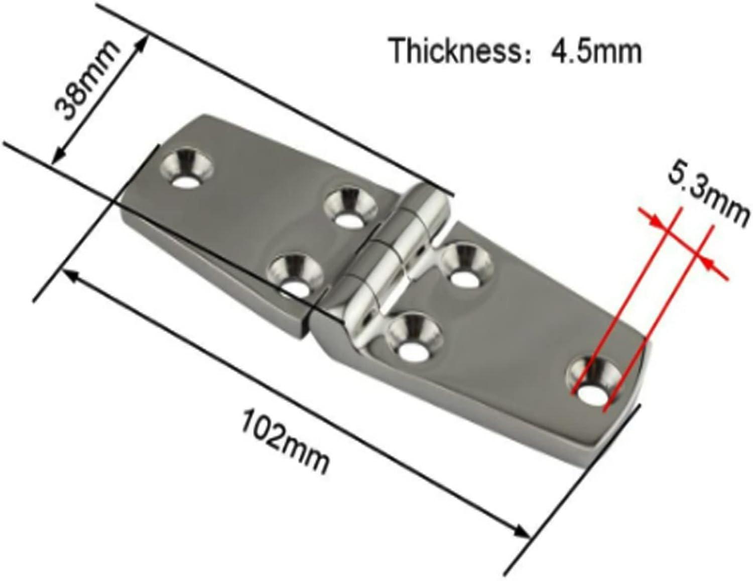 Buy Rolasm Boat Hatch Hinges Stainless Steel 4 Inch ×1.5 Inch Marine