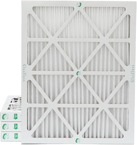 Miniatura 8 de Glasfloss ZL - Filtros de aire para horno de aire acondicionado MERV 10, 20 x 25 x 4 pulgadas, plisados, 4 pulgadas, caja de 4. tamaño real 19-12 x