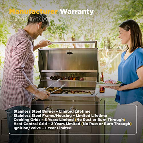 Coyote C-Series 28-in. Natural Gas Grill, 2-Burner Built In Grill, 40,000 BTUs - C1C28NG