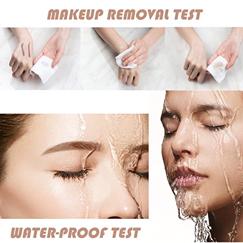 Minfei 2Pcs Peel Off Tattoo Eyebrow Gel, Eyebrow Tattoo Long-Lasting Waterproof And Smudge-Proof, Eyebrow Gel Natural Semi Permanent Not Easy To Fade 10Ml( Light Brown) #TOP3