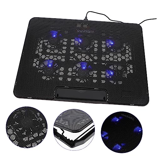 Base para portátil con ventilador USB HOMSFOU ajustable negro miniatura 3