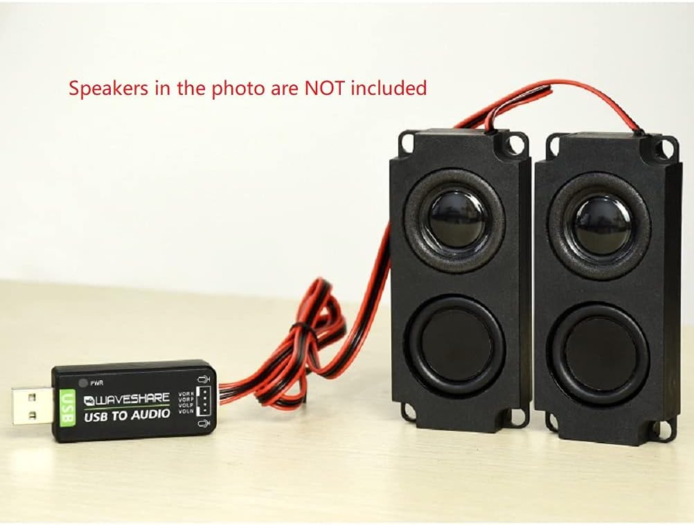 USB Sound Card,USB Audio Module,Driver-Free,External Audio Converter for Raspberry Pi/Jetson Nano,Supported Systems Including Win7/8/8.1/10,Mac OS,Linux,Android,Wince