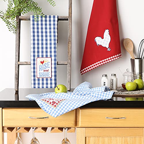 Dii Rise And Shine Rooster Collection 100% Cotton Every Day Basic, Dishtowel Set, Rise And Shine 3 Piece (Camz35808) #TOP5