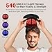 Red Light Therapy Hair Growth Cap, 540 LEDs Red Light Therapy for Hair Growth, Red Light Cap for Oily Scalp Reduction Improvement for Men & Women