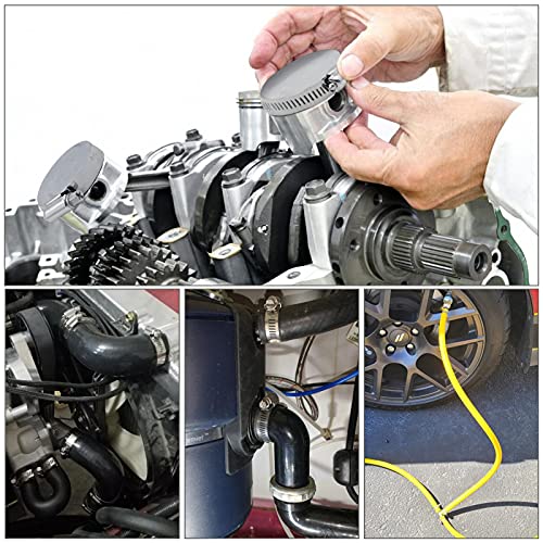 Gudui Hose Clamp, Stainless Steel Hose Clamps For 1 1/4 Inch To 2 1/4 Inch Hose Pipe Large Adjustable Worm Gear Hose Clamps Assortment Kit For Automotive Radiator Fuel Line Mechanical thumb #4