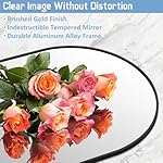 76"X34" Large Arched Floor Mirror Full Length with Stand, Black Hanging or Leaning Standing Full Length Mirror for Bedroom Living Room Gym, Tempered Glass Full Body Mirror, Aluminum Alloy Frame - Image 5