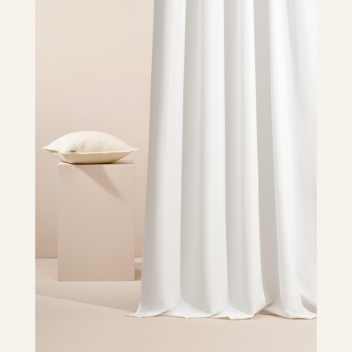 ROOM99 Tenda da esterno con passanti, 155 x 200 cm di larghezza x altezza, per esterni, impermeabile, protezione solare, da giardino, antivento, ecru